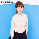 gxg kids童装新品女童秋装长袖套头卫衣春秋儿童粉色外套B5331261