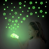 星星夜光贴荧光贴画3d立体墙贴创意儿童房间墙壁装饰品可移除发光