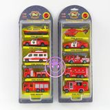 ㊣思乐趣1:64 合金汽车模型玩具/版装消防车经济套装组合装 长条