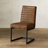预/欧洲原装进口/Thracia轻复古真皮沙发系列/餐椅/舒适S折椅2色