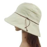 原单日本防UV女士渔夫帽遮阳帽子太阳帽大蝴蝶结防紫外线秋灯罩帽