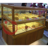 木质面包边柜货架 面包展示柜 蛋糕展示柜 面包柜台 烤漆面包柜子