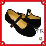 大前门老北京布鞋女酒店工作鞋平跟高跟黑色平绒鞋一代鞋广场舞