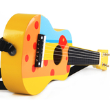 木制儿童玩具吉他带琴弦背带可弹奏21寸6弦小孩宝宝初学仿真吉他