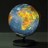 包邮 得力地球仪摆件发光台灯2165LED中英文学生教学地球仪30CM