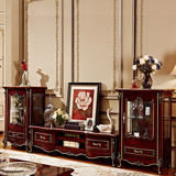 欧式实木电视柜茶几组合套装简约现代客厅美式新古典小户型电视柜