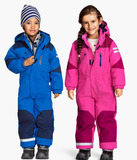 15年出口欧洲原单儿童连体滑雪服套装 防水加厚 自留