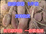 新鲜紫薯生紫心薯番薯山芋红薯地瓜农家有机种植小紫薯2500克包邮