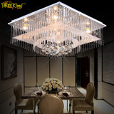 家庭中式客厅长方形水晶灯大气简约现代led吸顶灯卧室 灯具创意