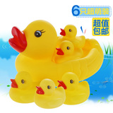婴儿0-1岁戏水玩具儿童洗澡玩具会叫的洗澡鸭子小黄鸭洗澡玩具