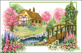 十字绣图纸 小屋风景-春 风景图纸 电子文件 XSD文件 在线发送