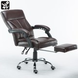 电脑椅家用 简约真皮办公椅子 可躺老板椅转椅人体工学椅单人座椅