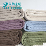 厂家直销出口美国 纯棉毯人字线毯/床单盖毯毛毯秋冬毯空调毯包邮