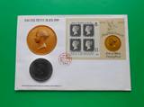 【获奖币】马恩岛1990年 黑便士邮票发行150周年纪念币邮币封