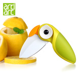 台湾Artiart创意家居 小鸟刀 折叠不锈钢水果刀削皮刀 便携小刀具