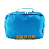 AUPRES欧珀莱赠品包 定制蓝色可拎式大收纳包\化妆包 专柜赠品包