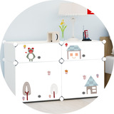 蔻丝简易床头柜简约现代组装塑料储物柜小号卧室组合创意收纳包邮
