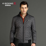 K-boxing/劲霸男装棉服 男士冬季新款短版夹克外套 CMHU4331