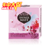 韩国进口正品香皂 爱敬 玫瑰精油香皂 美容皂 洗脸皂保湿100g