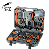 金马 五金工具套装家用 多功能电工手电动维修木工工具组合套装箱