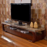 大理石台面 不锈钢框架储存物电视柜 简约现代大理石桌面 电视柜