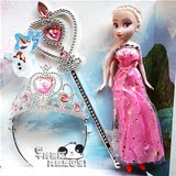 芭比娃娃套装艾尔莎公主安娜女孩生日礼物玩偶迪士尼冰雪奇缘玩具