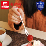 SSGP创意304不锈钢水果叉三支套装韩国水果签儿童小可爱蛋糕叉子