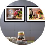 欧式挂画餐厅装饰画水果单幅有框厨房现代简约酒杯壁画遮挡电表箱