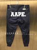 小小石香港代购 AAPE 16夏 男猿人头字母印花简约百搭休闲裤6173