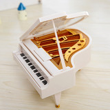 钢琴模型八音盒 高档情侣礼物经典摆件天空之城音乐盒包邮创意
