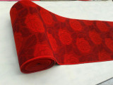 防滑加厚红色牡丹玫瑰地毯地垫门垫可裁剪定制走廊毯门厅垫床头垫