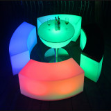 促销遥控led发光沙发弧形凳子户外桌椅发光家具茶几组合吧台椅子