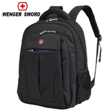 WENGER SWORD男士双肩包 商务背包学生书包15.6寸电脑包旅行背包