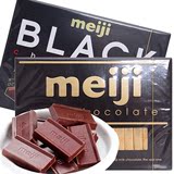 日本进口零食品 Meiji明治至尊牛奶钢琴纯黑巧克力26枚120g送女友