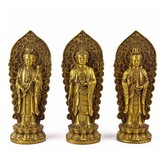 促销特价开光纯铜西方三圣佛像 摆件 阿弥陀佛观音菩萨大势至菩萨