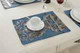 现代欧式高档布艺绒布餐垫桌旗西餐碗碟垫隔热垫餐桌垫双层碗盘垫