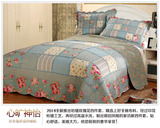 纯全棉韩国外贸床上三件套床盖秋冬绗缝被空调夏凉被特价处理包邮