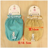 2个包邮 韩国版可爱卡通短款袖套女冬季家用蕾丝边套袖防污护袖头