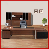 新款总裁桌时尚经理桌简约现代主管桌板式实木大班台福建办公家具