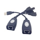 热卖U2316 USB四口HUB延长线 USB信号放大器 键盘鼠标网线RJ45延