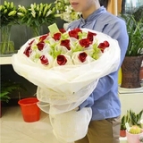 11朵红玫瑰花株洲生日情人节预定表白礼物全国鲜花店同城鲜花速递