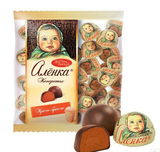 俄罗斯原装进口糖果大头娃娃红色十月焦糖布丁巧克力糖250G喜糖