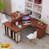 新款简约现代钢木转角电脑桌墙角拐角桌宜家办公桌 L型书桌写字台