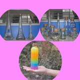 漂流瓶 创意许愿瓶 大号木塞星星瓶玻璃 diy彩虹瓶 材料