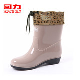 上海回力春夏女短筒时尚韩版雨鞋雨靴防滑保暖水鞋中筒套鞋水靴