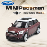 威利welly 1:36 MINI Cooper 仿真合金车模 儿童玩具车 汽车模型