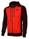 Adidas阿迪达斯男外套  运动保暖三条纹连帽夹克 AB7414