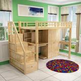 床多功能床上下铺梯柜床实木松木组合床带书桌衣柜儿童床高架