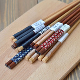 zakka日式绕线木筷 天然木筷子 便携餐具 铁木筷 缠线筷 述物原单