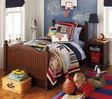 美式乡村美国进口红橡实木雕刻双人床 婚床 儿童床 现货 可定制